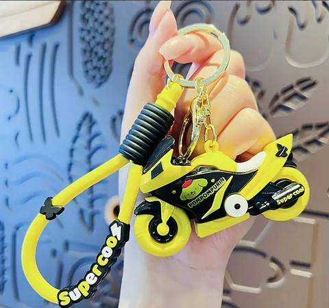 Kuromi cute Bike 3D Keychain (12pcs Packet)