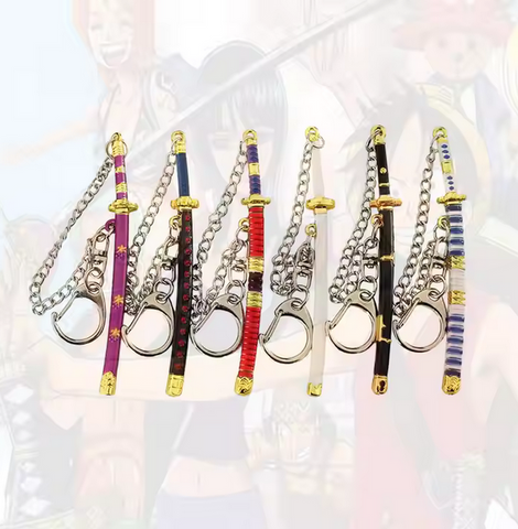 Katana Metal Keychain 9cm Pack of 12
