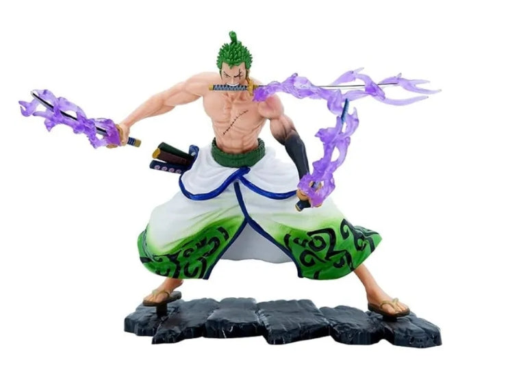 Roronoa Zoro One Piece Anime Stone Base Action Figure- 18cm