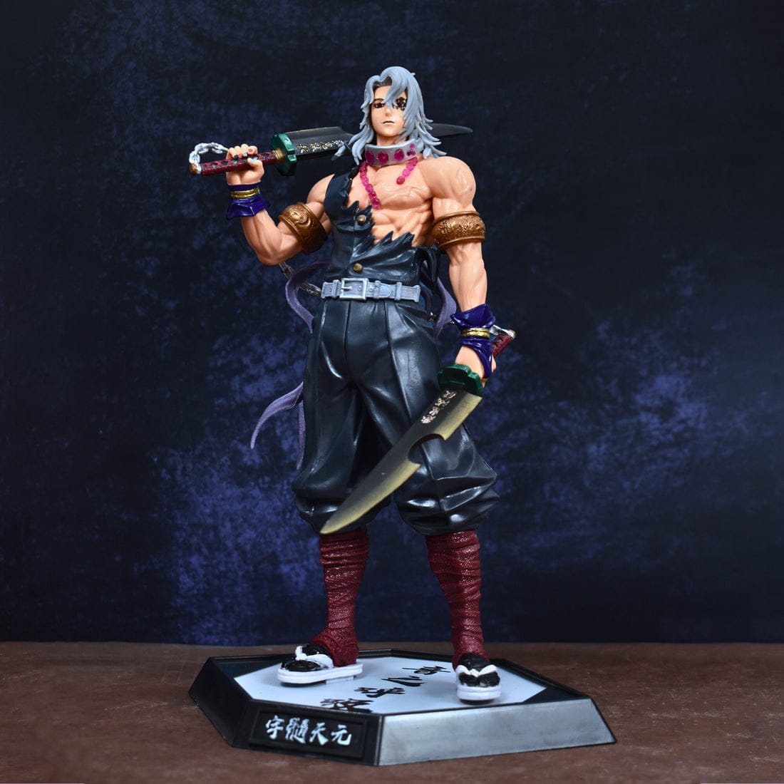 Anibox Demon Slayer Tengen Uzui Sound Hashira Action Figure – 30cm