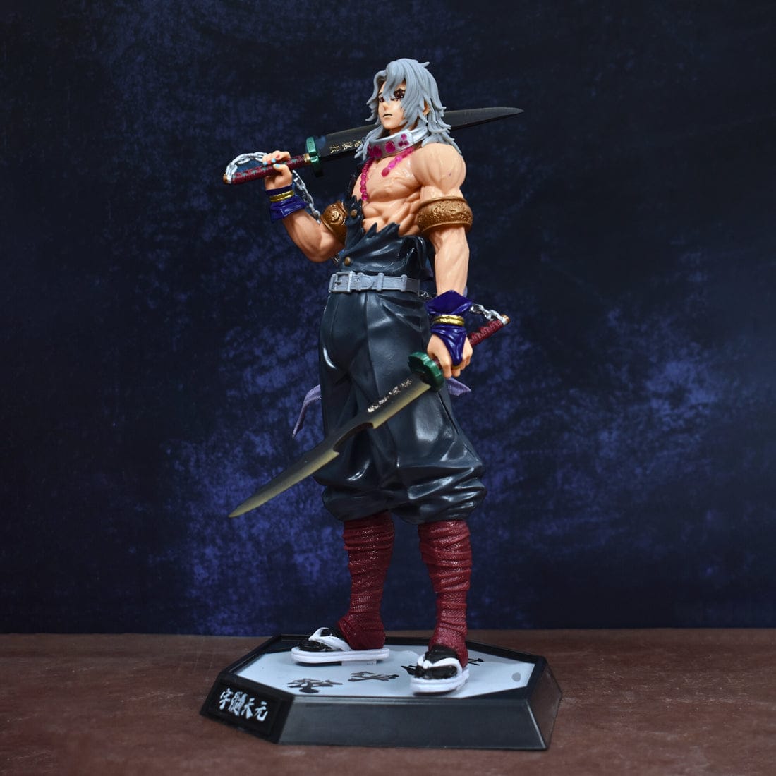 Anibox Demon Slayer Tengen Uzui Sound Hashira Action Figure – 30cm