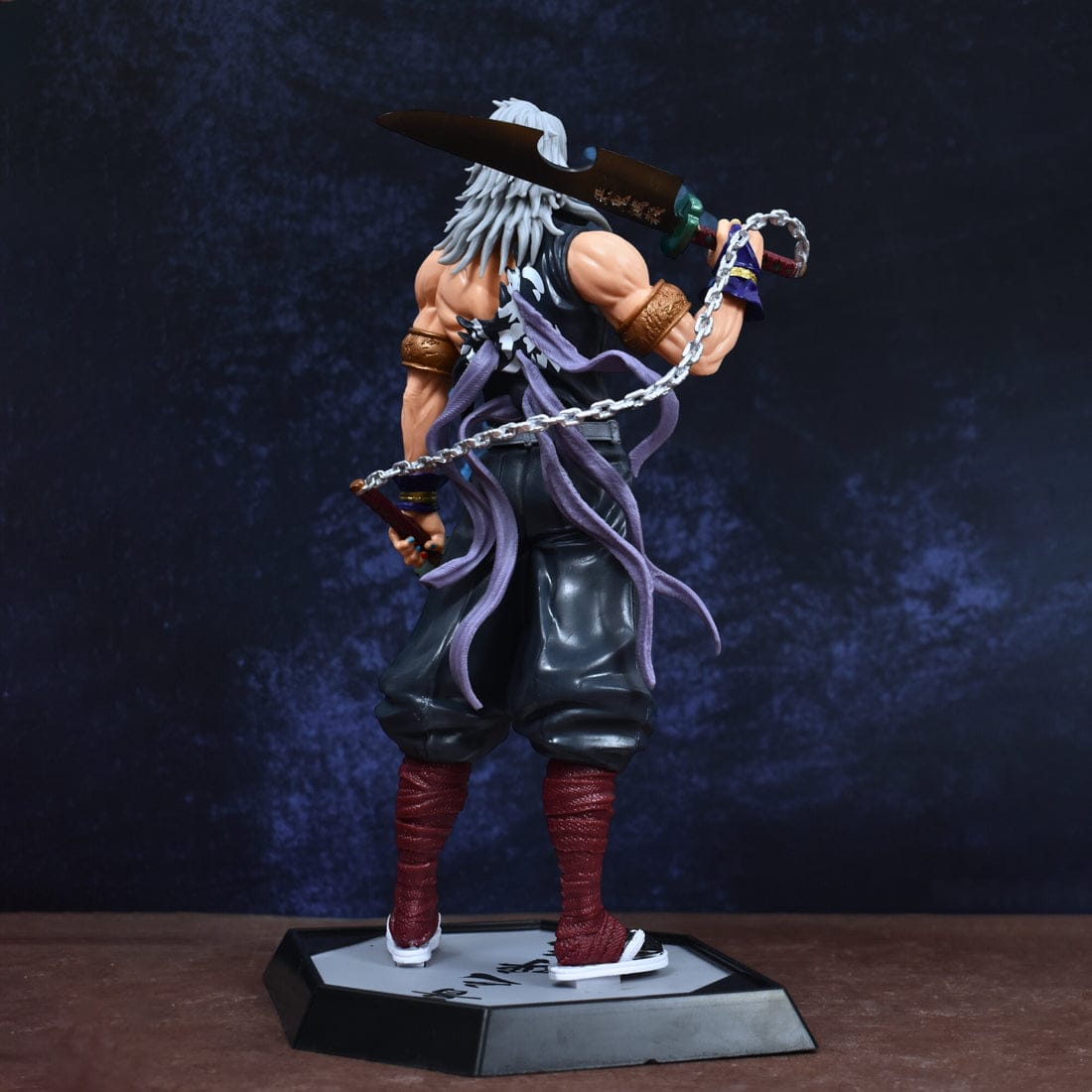 Anibox Demon Slayer Tengen Uzui Sound Hashira Action Figure – 30cm