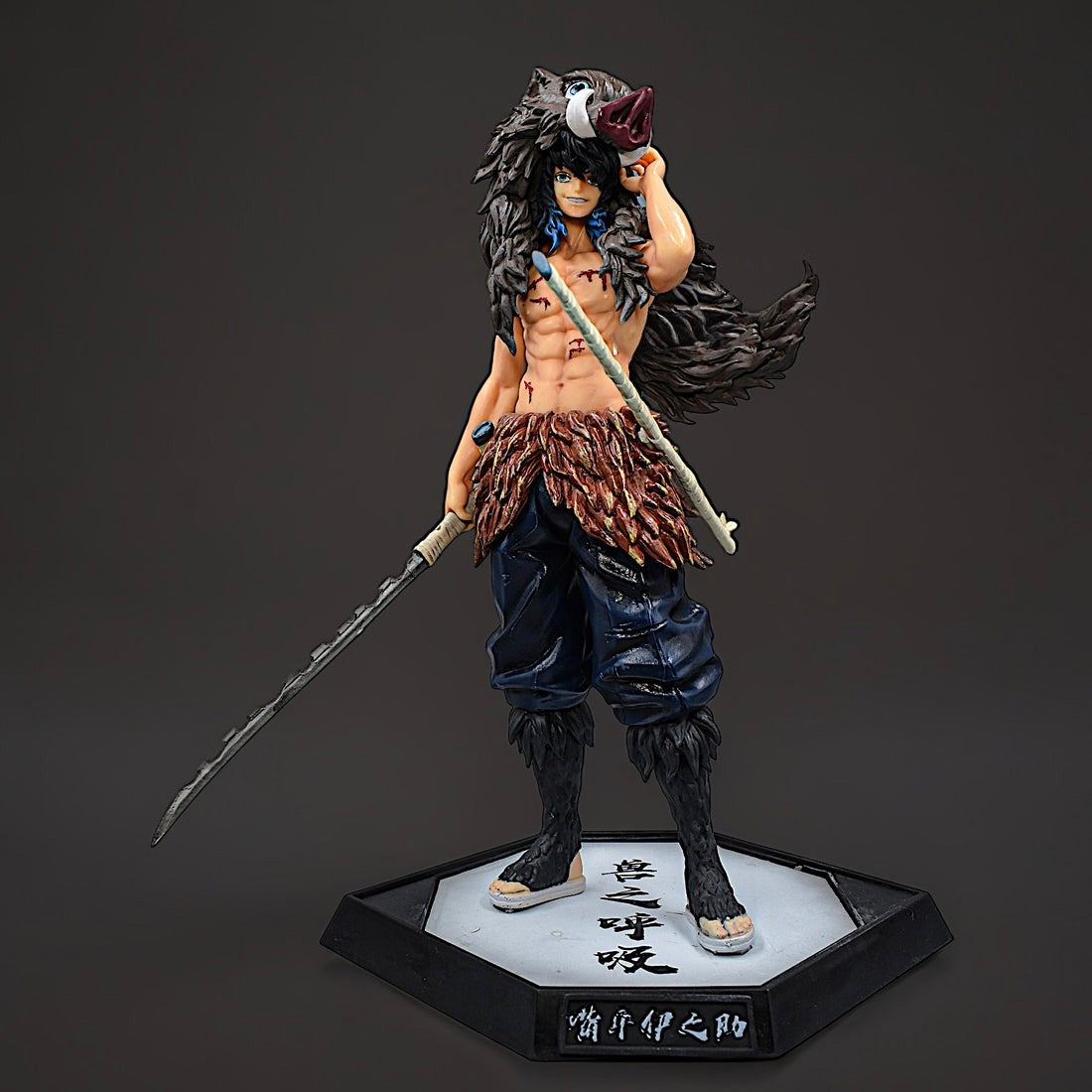 Anibox Demon Slayer: Kimetsu no Yaiba Inosuke Hashibira Action Figure - 30cm