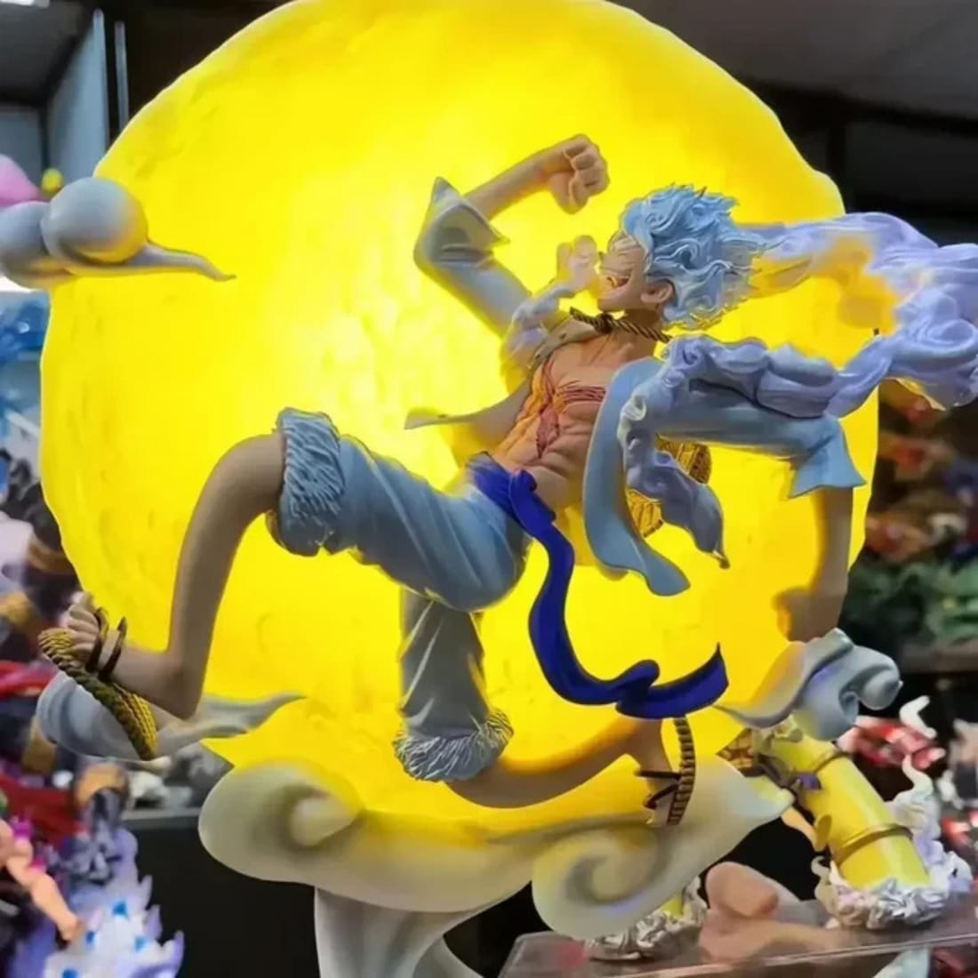 Anibox Action Figure with LED Moon Lamp Backdrop - 35cm