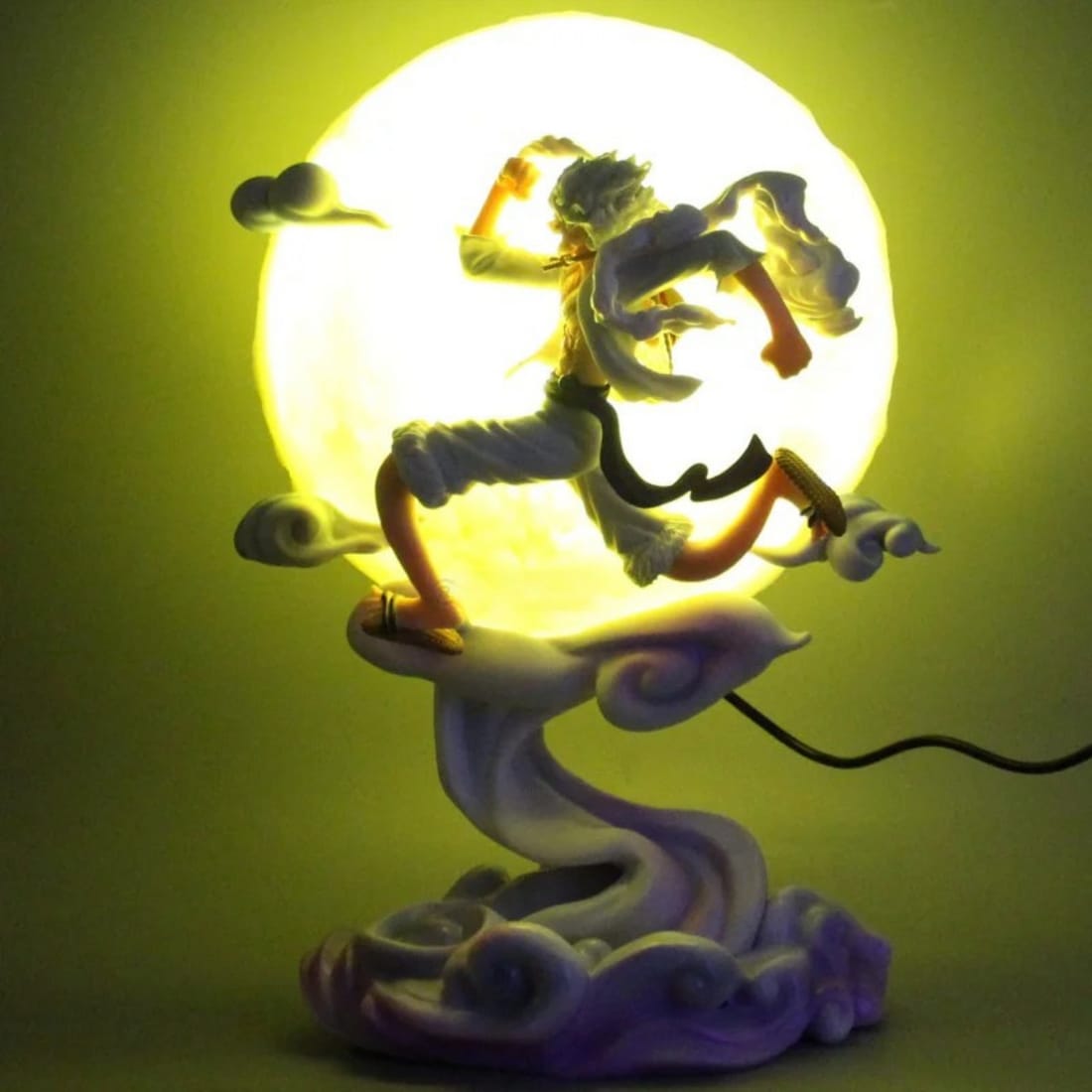Anibox Action Figure with LED Moon Lamp Backdrop - 35cm