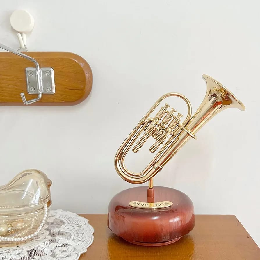 Anibox Winsome Collection Tuba Music Box Musical Decorative Showpiece