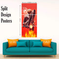 Anibox Split Design Paper Poster pack Of 3 (27*12 inch)