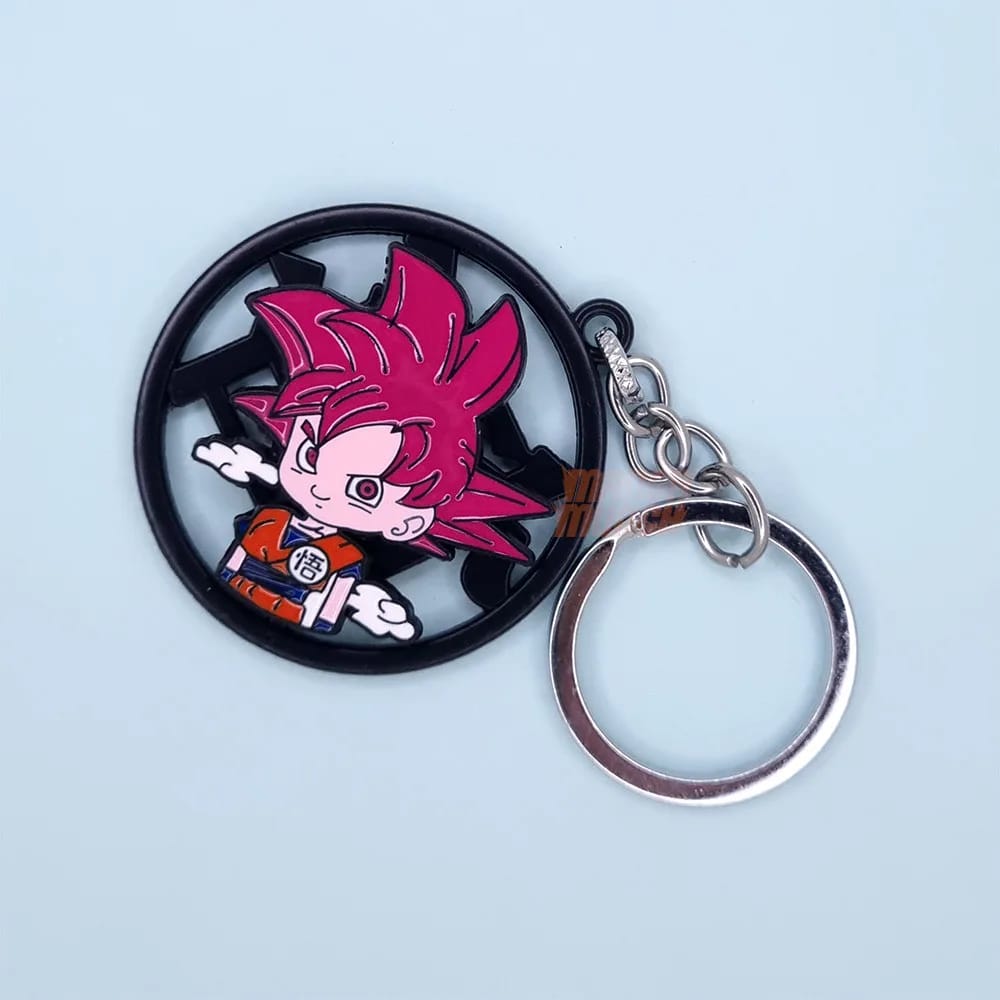 Anibox Anime 360 Rotating Metal Spinner Keychain