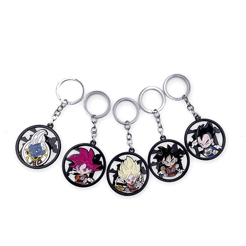 Anibox Anime 360 Rotating Metal Spinner Keychain