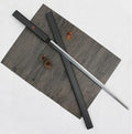 Black Wooden Katana, Japanese Style, Ambidextrous Grip, 104cm