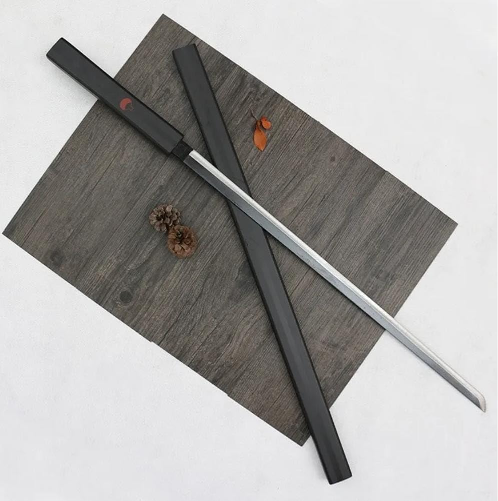 Black Wooden Katana, Japanese Style, Ambidextrous Grip, 104cm