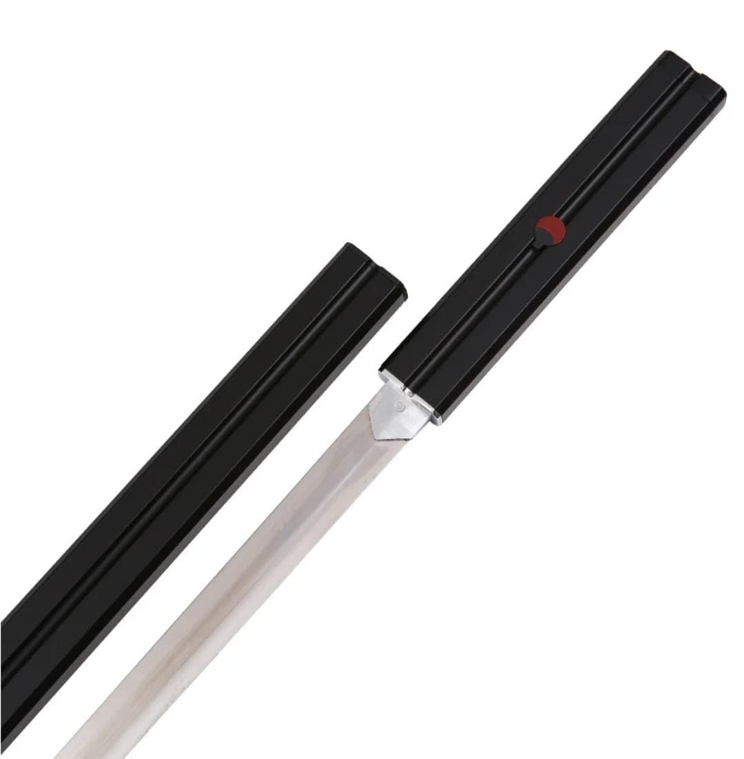 Black Wooden Katana, Japanese Style, Ambidextrous Grip, 104cm