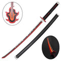 Wooden Katana, Silver Finish, Fully Assembled, Heavy Quality, 104cm