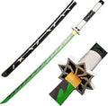 Green Wooden Katana, Wind Style, Fully Assembled, 104cm