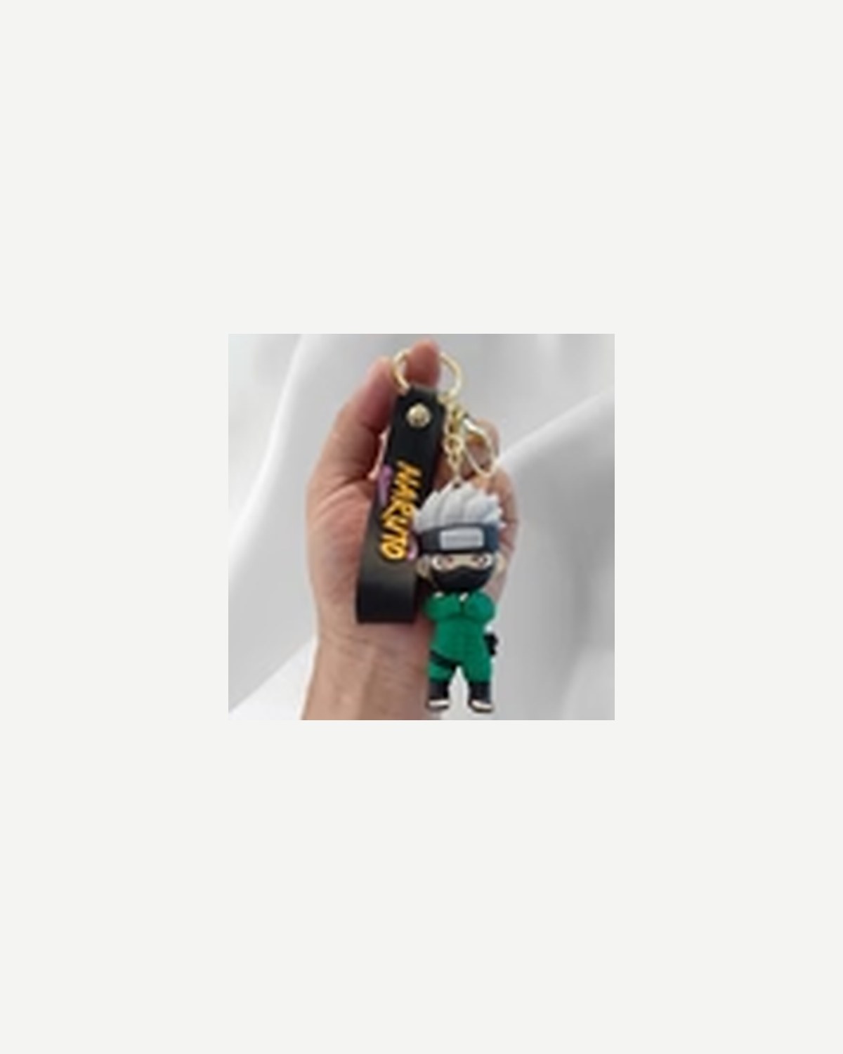 Kakashi Green Rubber Keychain
